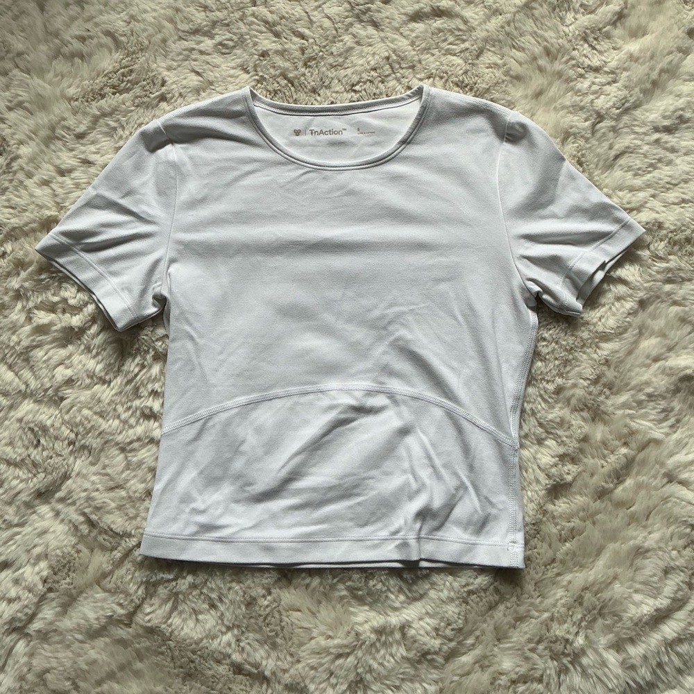 TNA Fitted White Short Sleeve Tee